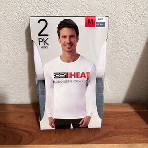 Men’s 32 Degrees Heat Long Sleeve Crew Neck 2pack NWT